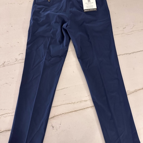 HAGGAR Performance Pants Slacks Hidden Comfort Waist Slim Fit 34x32 - Picture 5 of 6